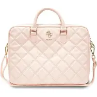 GUESS PU Gegraveerde 4G Metalen Logo Computertas 15/16 - roze (16"), Laptoptas, Roze