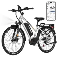 Hitway Elektrische Fiets BK U1 - E-Bike met 250W Middenmotor - 27.5*2.2 Inch City Commuter EBike met Afneembare 36V 13Ah Lithium Batterij - Maximale Actieradius tot 150-180 KM