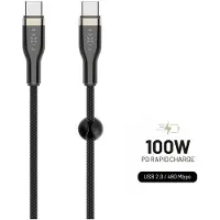 FIXED FIXDB-CC12-BK USB-oplaadkabel