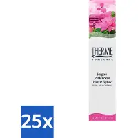 Therme 25 x - Interieurspray - Saigon Pink Lotus - Oosterse Romantiek in Huis - 60 ml - Interieurspray - Oosterse Geur - Saigon Pink Lotus - Geur In Huis - Wellness In Huis