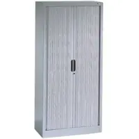 C+P Omnispace rolluikkast, 3 OH, afsluitbaar, B 800 x D 420 x H 1345 mm, staal/kunststof, lichtgrijs