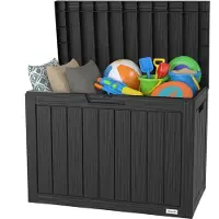LifeGoods Kussenbox - XS - Kunsstof - 170L - Zwart