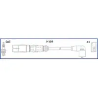 HÜCO 134792 Bougiekabels