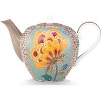 Pip studio Theepot Home Teapot Large Blooming Tales Fantasy Khaki-Blue
