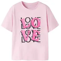 Name it KIDS T-shirt met printopdruk lichtroze Meisjes Katoen Ronde hals - maat 116