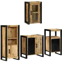vidaXL Badkamermeubel Set 4 st Bruin 55 x 35 x 60 cm