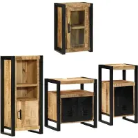vidaXL Badkamermeubel Set 4 st Bruin 55 x 35 x 60 cm