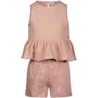 Koko Noko mouwloze top + korte broek roze Set Meisjes Katoen Ronde hals - maat 140