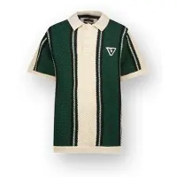 Vingino gestreepte T-shirt groen gebreid Jongens Katoen Polokraag Streep - maat 176