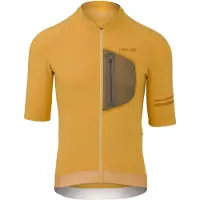 Agu Gravel Fietsshirt Heren Korte Mouwen - Ginger - Stretch in vier richtingen - Vier achterzakken - Borstzakje met rits