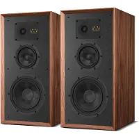 Wharfedale Super Linton Drie-weg Standmount - Kevlar Woofer - AMT Tweeter - Hoogwaardige Geluidskwaliteit - Walnoot