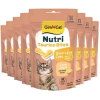 GimCat 8x Kattensnack Nutri Taurine Bites 40 Gr