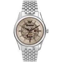 Giorgio Armani AR60095 Mannen Horloge 43 mm - Zilverkleurig