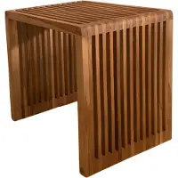 Axi Liane Bijzettafel van Teak Hout in Bruin | Kleine Tafel voor Tuin, Balkon, Terras van Teakhout | Salontafel / Tuintafel 40,5 x 40,5 x 46 cm