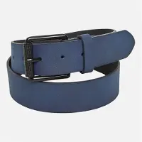 French Connection Heren Courtland Lederen Riem Marine