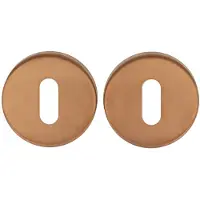 ODShop sleutelplaatjes Modern rond PVD brons