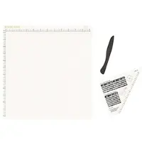 Vaessen creative Rilbord - Score Easy - 30,5 x 30,5 cm - met Vouwbeen en Liniaal - in Inches - Offwhite