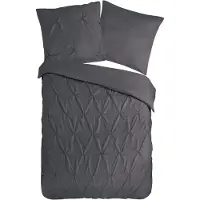 Pure dekbedovertrek Elegance - antraciet - microvezel - 140x220