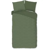 Pure dekbedovertrek Groningen - Groen - Microvezel - 140x220