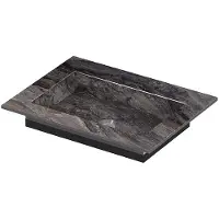 Ink Post Wastafel keramische slab envelop bak zonder kraangat 60x45x1 Venice brown glossy