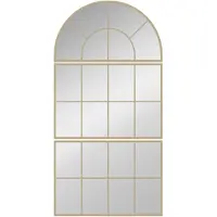 HOMCOM Wandspiegel - Glas - 76x150x2cm - Goud