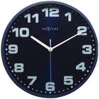 Nextime wandklok Dash - Kleur - Blauw