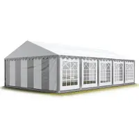 Profizelt24 Partytent 5x10 m, PVC 700, grijs wit