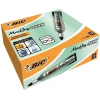 BIC Marking ONYX 1482 permanente marker Kogelpunt Zwart 12 stuk(s)