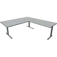 Kerkmann Büromöbelfabrik Hoekbureau Unic comfort grijs 200x220cm