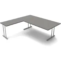 Kerkmann Büromöbelfabrik Hoekbureau Profi grijs 200cm
