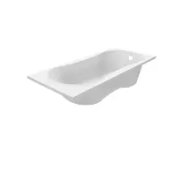 Luca Varess Trasime eenpersoons inbouwbad 180 x 80 cm acryl mat wit