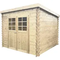 Solid Superia Hof Tuinhuis - Vuren - Onbehandeld - 248x248cm