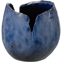 J-Line vaas Thibault - keramiek - blauw - medium