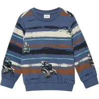 s.Oliver Sweatshirt blauw / opaal / zwart / wit