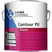 Sigma Contour PU Gloss / Hoogglans Houtlak RAL 9005 | Gitzwart 2.5L
