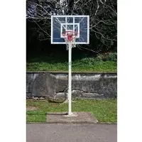 Softee Set 2 manden Minibasket Deluxe Monotube Tube 100 Fjas met basis voor verankering zonder plank en ring