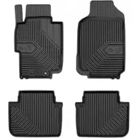 Frogum No.77 Rubberen Automatten Set – Geschikt voor HONDA Accord VII 2002-2008 – 4-delig – TPE Premium Kwaliteit – Hoge Rand 4 cm – Geurloos – Zwart