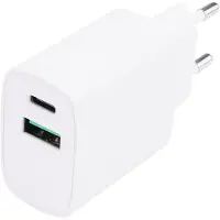 Grab 'n GO thuislader USB-A+USB-C Wit
