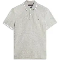 Tommy Hilfiger Heren Polo's & T-shirts Cotton Linen Pique Reg Polo - Grijs - Maat L