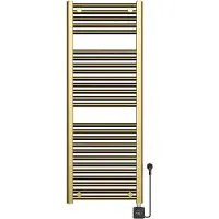 Boss & Wessing Elektrische radiator bws lara 118.5x45 cm smart wifi geborsteld messing pvd