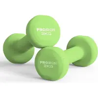 PROIRON Halters, neopreen, korte halterset, kleine halterset (set van 2) voor dames, gymnastiek, yoga, pilates