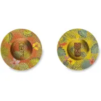 Excelsa Italiaanse Design – Set van 6 Diepe Borden Tiki – Veelkleurig Keramiek – Ø 28,5 cm