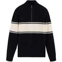 Scalpers Trui navy / wit