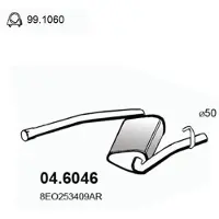 ASSO 04.6046 Uitlaat middendemper