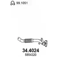 ASSO 34.4024 Voorpijp