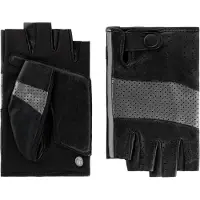 Roeckl Handschoenen met korte vingers 'Georgia' antraciet / zwart