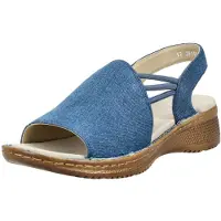 Ara Sandalen met riem blauw denim