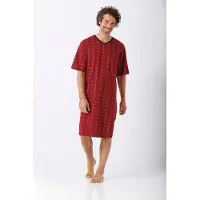 Hajo Rood heren nachthemd | Maat 50