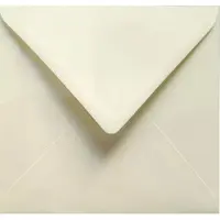 Netuno Gefactureerde crème enveloppen vierkant K4-153 - 153 x 153 mm - 25 stuks - NK natgelijmde - 120 gram - Aster Laid -
