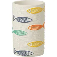 J-Line bloempot Vis Rond - cement - mix - large